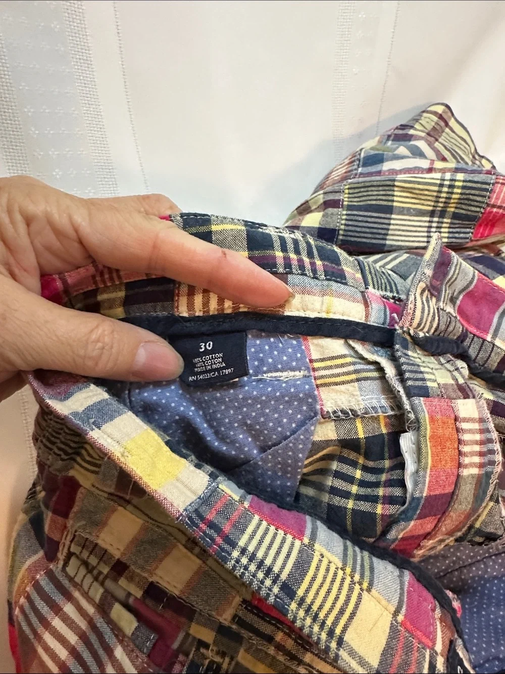 Old Navy Multicolor Patchwork Plaid Men’s Shorts